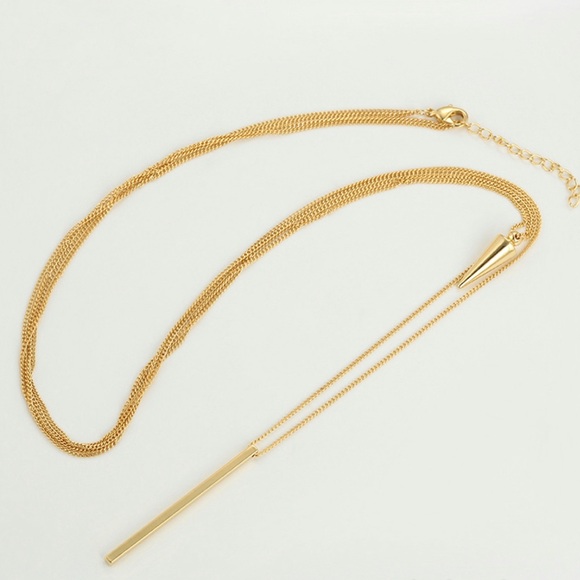 Double Chain Necklace | 14K Gold Plated Luxury Jewelry - Picture 3 of 10